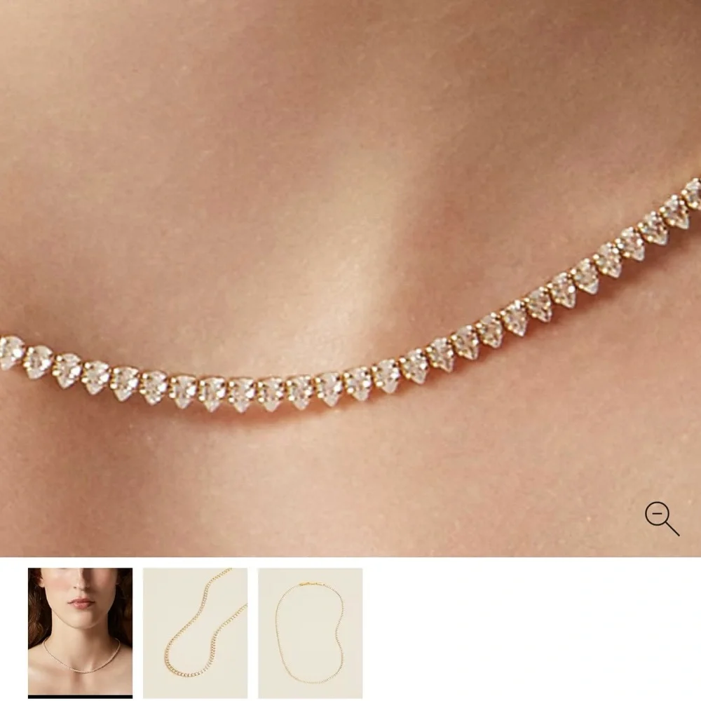 JCREW CZ tennis necklace - Picture 3 of 6
